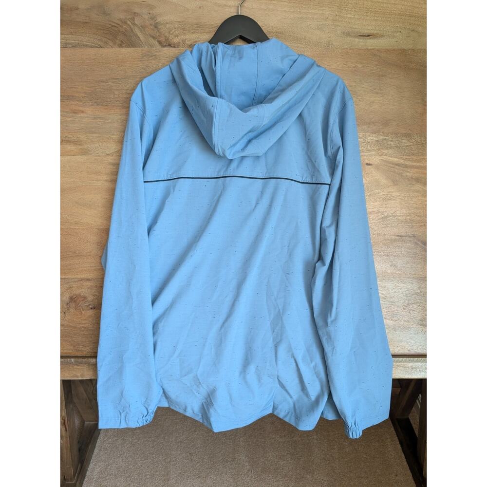 Travis Mathew Travel Bliss Hoodie Mens 2XL Captains Blue Long Sleeve 1/4 Zip NWT - Picture 2 of 4